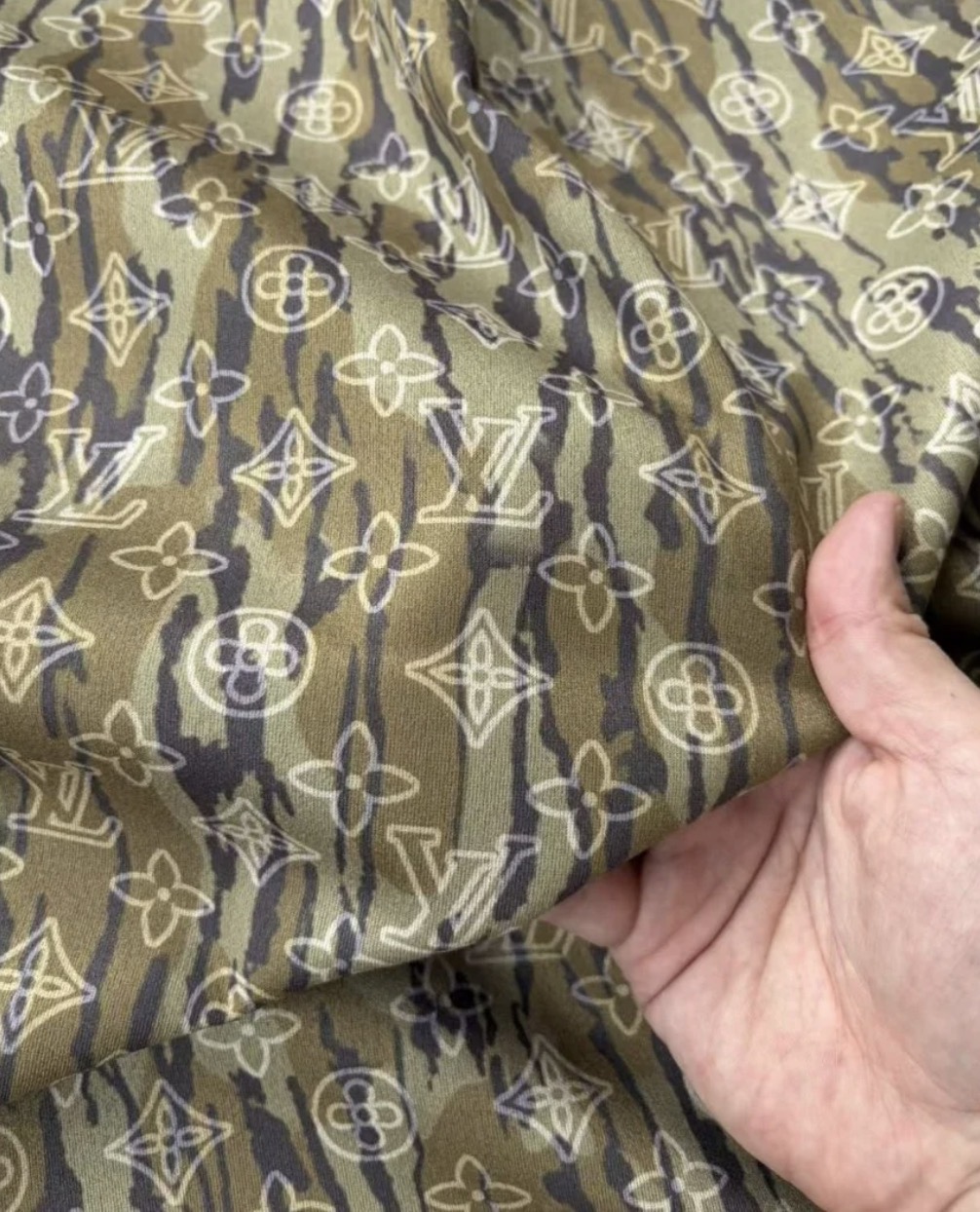Olive LV fabric